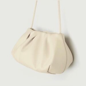 Oak + Fort Scrunch Top Clutch Sandstone